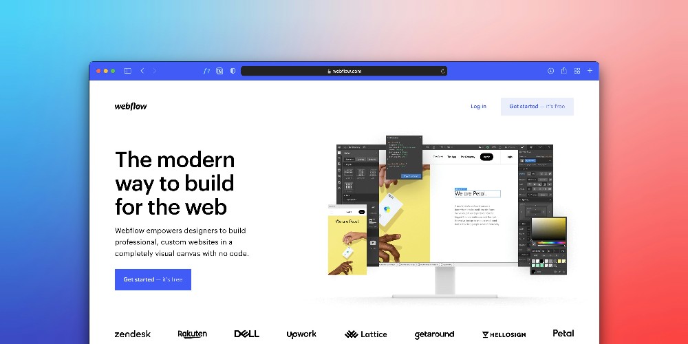Clean and modern website interface