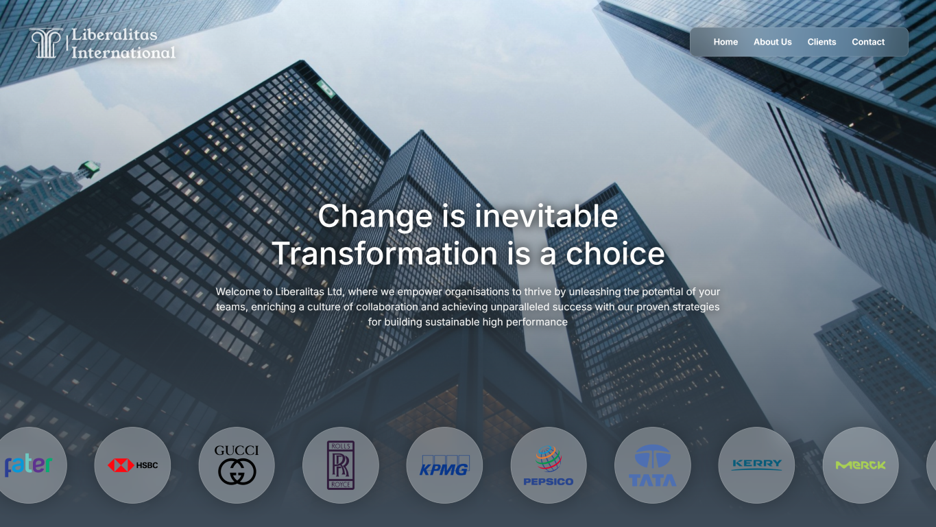 Home page screenshot