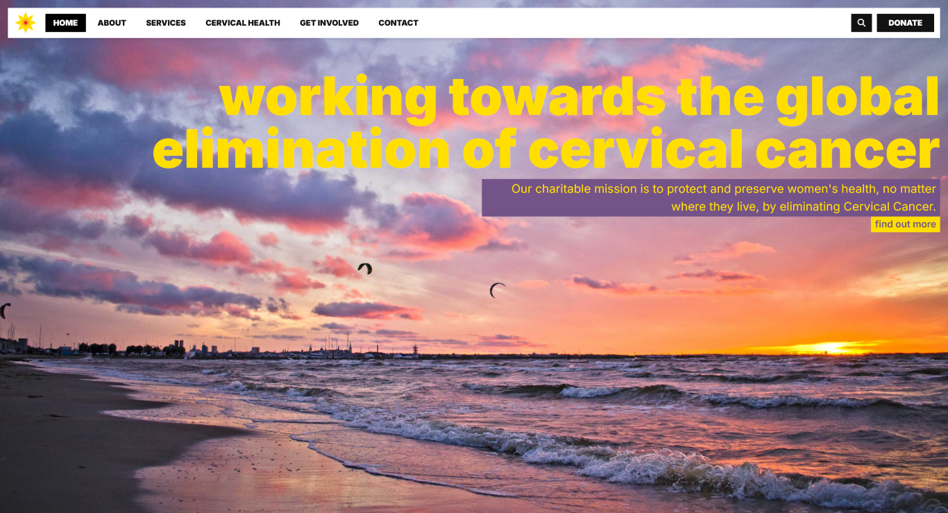 Home page screenshot